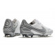 Nike Tiempo Legend 9 Elite Terrain sec Chaussures de Foot Blanc Gris