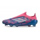 Adidas F50 Elite Laceless FG Bleu Solaire Blanc Ftwr Rose
