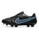 Nike Tiempo Legend 9 Elite Terrain sec Chaussures Foot Noir Gris Acier