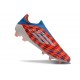Adidas F50 Elite Laceless FG Rouge Blanc Bleu