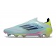 Adidas F50 Elite Laceless FG Bleu Noir Jaune
