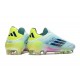 Adidas F50 Elite Laceless FG Bleu Noir Jaune