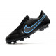 Nike Tiempo Legend 9 Elite Terrain sec Chaussures Foot Noir Gris Acier