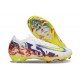 Nike Air Zoom Mercurial Vapor 16 Elite FG Blanc Jaune Violet Rouge