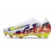 Nike Air Zoom Mercurial Vapor 16 Elite FG Blanc Jaune Violet Rouge