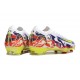 Nike Air Zoom Mercurial Vapor 16 Elite FG Blanc Jaune Violet Rouge