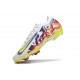 Nike Air Zoom Mercurial Vapor 16 Elite FG Blanc Jaune Violet Rouge