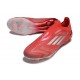 Adidas F50 Elite Laceless FG Rouge Argent