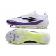 Adidas F50 Elite Laceless FG X Messi Blanc Ftwr Noir Violet Uni