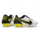 Nike Tiempo Legend 9 Elite Terrain sec Chaussures de Foot Blanc Gris Foncé Noir Jaune Strike