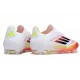 Adidas F50 Elite Laceless FG Blanc Noir Jaune Solaire Rouge