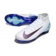 Nike Zoom Mercurial Superfly 10 Elite FG Blanc Noir Bleu