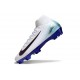 Nike Zoom Mercurial Superfly 10 Elite FG Blanc Noir Bleu