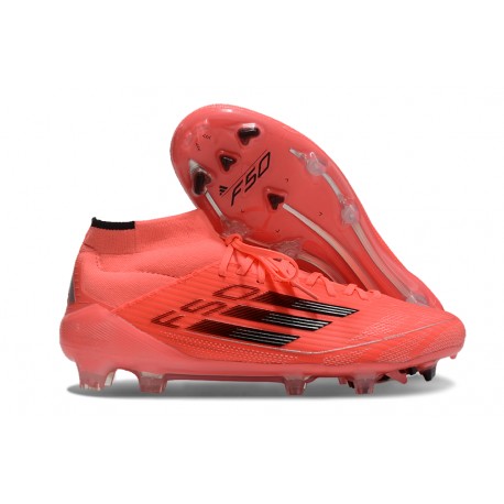 adidas F50 Elite Mid FG Crampon Vivid Horizon - Turbo Noir Argenté
