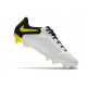 Nike Tiempo Legend 9 Elite Terrain sec Chaussures de Foot Blanc Gris Foncé Noir Jaune Strike