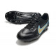 Nike Tiempo Legend 9 Elite Terrain sec Chaussures de Foot Noir Bleu Or