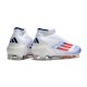 adidas F50 Elite Mid FG Crampon Blanc Rouge Bleu