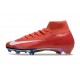 Nike Air Zoom Mercurial Superfly X Elite FG Rouge Blanc