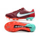 Nike Tiempo Legend 9 Elite Terrain sec Chaussures de Foot Rouge Equipe Blanc Hibiscus Mystique