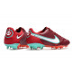 Nike Tiempo Legend 9 Elite Terrain sec Chaussures de Foot Rouge Equipe Blanc Hibiscus Mystique