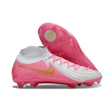 Nike Phantom Luna II Elite FG Chaussure Rose Blanc