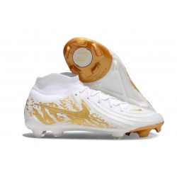 Nike Phantom Luna II Elite FG Chaussure Blanc Or