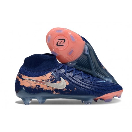 Nike Phantom Luna II Elite FG Chaussure Erling Haaland Bleu Argent Orange