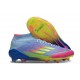 adidas F50 Elite Mid FG Crampon Bleu Fusion Citron Lucide Rose Lucide