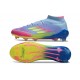 adidas F50 Elite Mid FG Crampon Bleu Fusion Citron Lucide Rose Lucide