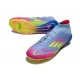adidas F50 Elite Mid FG Crampon Bleu Fusion Citron Lucide Rose Lucide