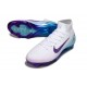 Nike Air Zoom Mercurial Superfly X Elite FG Blanc Violet Bleu