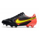 Crampons Nike Tiempo Legend IX Elite FG Noir Jaune Rouge