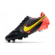 Crampons Nike Tiempo Legend IX Elite FG Noir Jaune Rouge