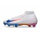 Nike Zoom Mercurial Superfly 10 Elite FG Neuf Blanc Bleu Rouge