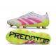 Nouvelle adidas Predator Elite FG Blanc Rose Lucide Citron Lucide