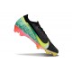 Nike Zoom Mercurial Vapor 16 Elite FG X VINI JR Noir Jaune Dynamique Vert Etincelle Cramoisi Brt