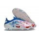 Adidas F50 Elite Laceless FG Blanc Bleu Rose