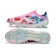 Adidas F50 Elite Laceless FG Blanc Bleu Rose
