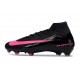 Chaussures Nike Mercurial Superfly X Elite FG Noir Rose