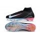 Chaussures Nike Mercurial Superfly X Elite FG Noir Bleu Rose