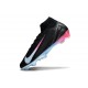 Chaussures Nike Mercurial Superfly X Elite FG Noir Bleu Rose
