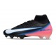 Chaussures Nike Mercurial Superfly X Elite FG Noir Rose Bleu Blanc