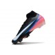 Chaussures Nike Mercurial Superfly X Elite FG Noir Rose Bleu Blanc