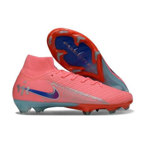 Chaussures Nike Mercurial Superfly X Elite FG Rose Bleu