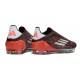 Chaussure Adidas F50 Elite Sans Lacets FG Marron Argent Rouge