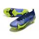 Nike Mercurial Vapor 14 Elite Crampons Vissés SG Sapphire Volt Bleu