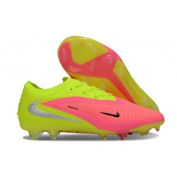 Chaussures Nike Phantom 6 Elite Low FG Rose Limelight