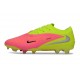 Chaussures Nike Phantom 6 Elite Low FG Rose Limelight