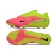 Chaussures Nike Phantom 6 Elite Low FG Rose Limelight