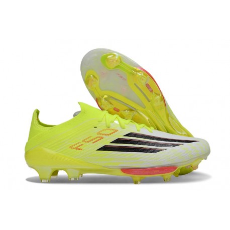 Chaussures de Foot adidas F50+ FG Jaune Noir